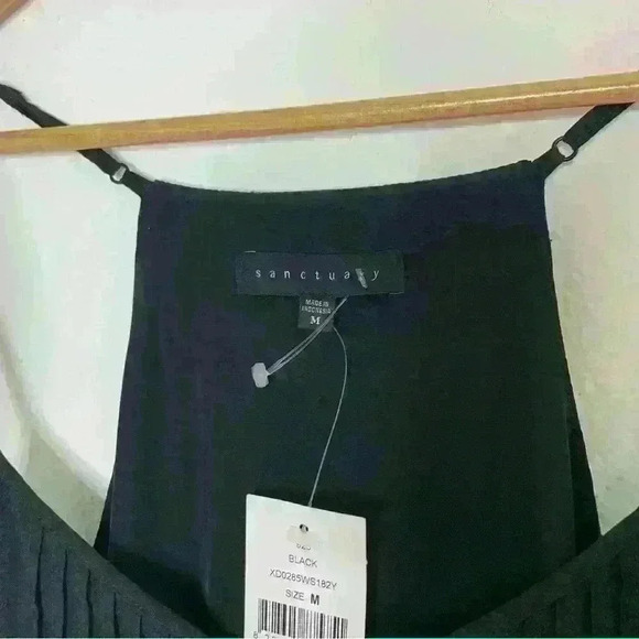 NWT Sanctuary Spring Fling Mini sun Dress Black Womens medium 8/10 - Picture 8 of 11